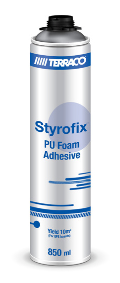 eifs eps Styrofoam board spray foam adhesive